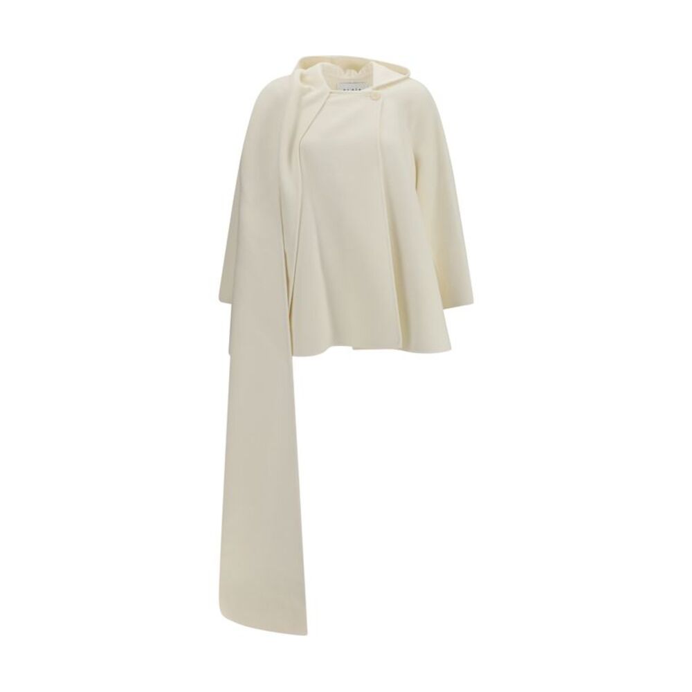 Alaïa Women Wool Coat With Scarf